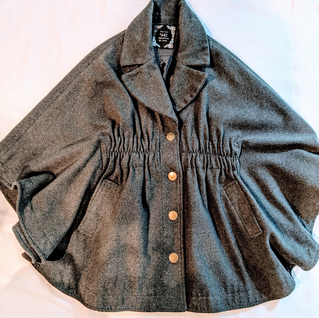 Gray Cape Jacket